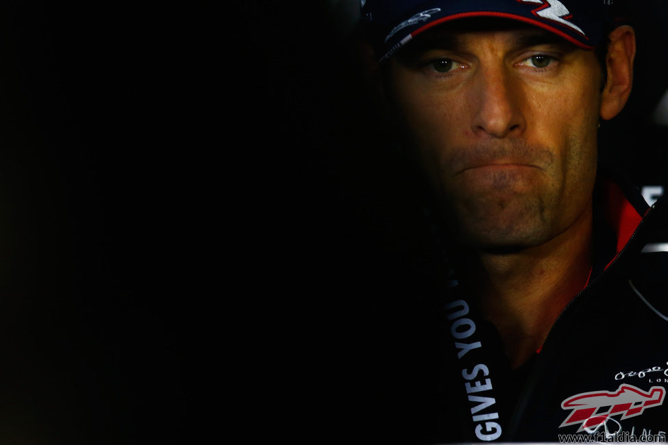 Cara larga de Mark Webber