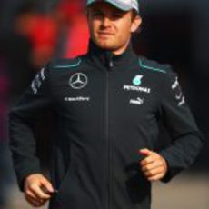 Nico Rosberg en el paddock de China