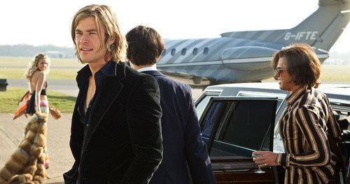 James Hunt llegando a un aeropuerto