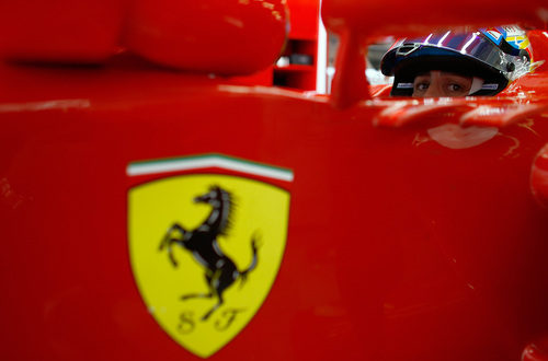 El Cavallino Rampante con Fernando Alonso en el Gran Premio de China