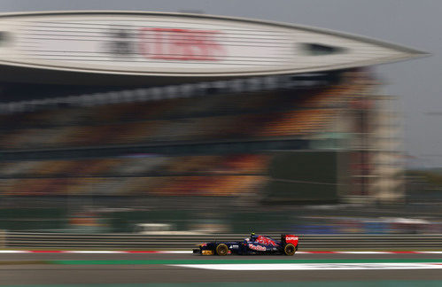 Jean-Eric Vergne rueda en el Gran Premio de China