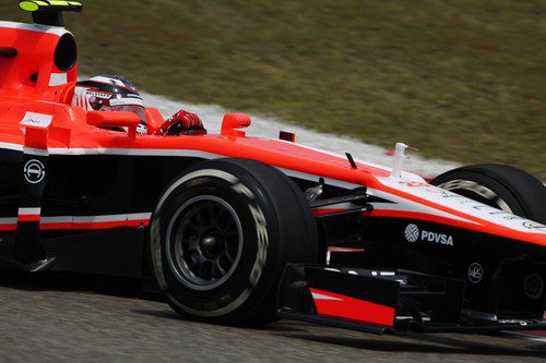 Max Chilton rueda con el Marussia MR02