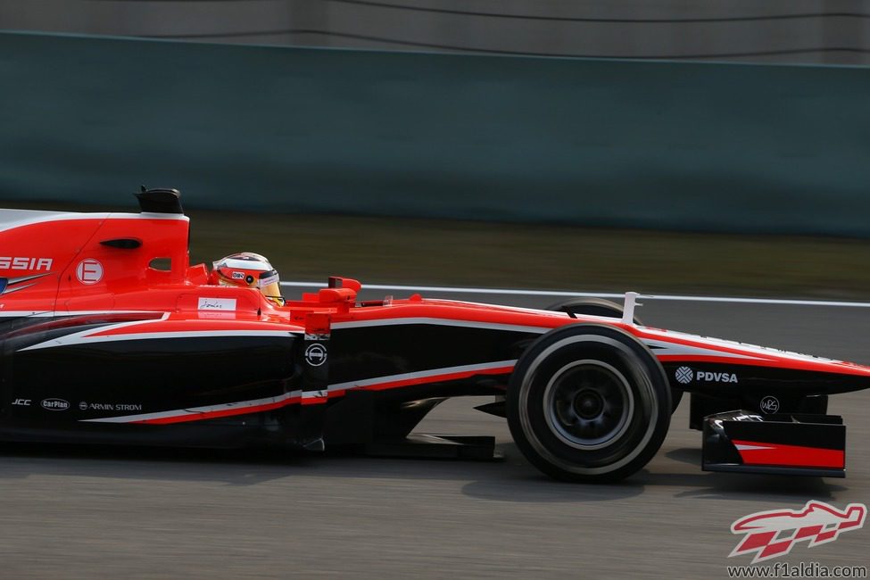 Jules Bianchi en los libres de China