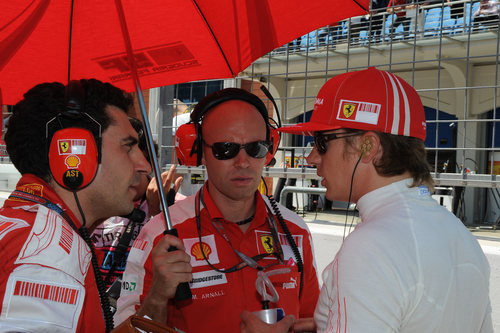 Raikkonen antes de la carrera