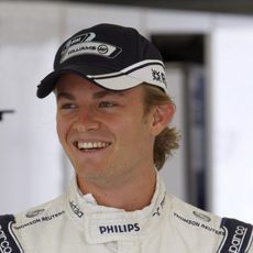 Rosberg en su box