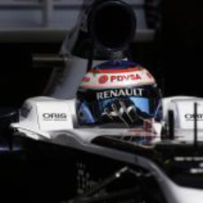 Primer plano de Valtteri Bottas