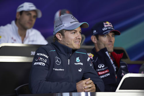 Nico Rosberg en rueda de prensa