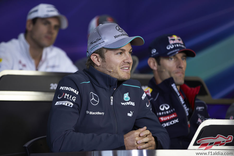 Nico Rosberg en rueda de prensa