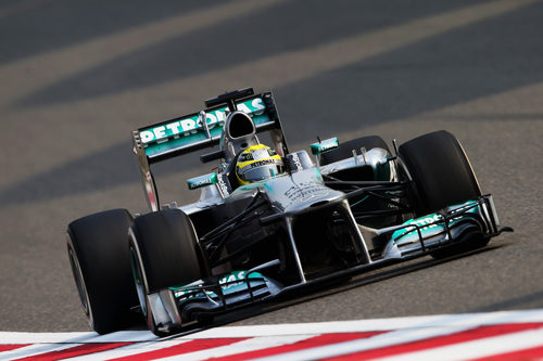 Nico Rosberg en los primeros libres