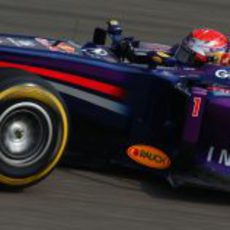 Sebastian Vettel rodando en los primeros libres