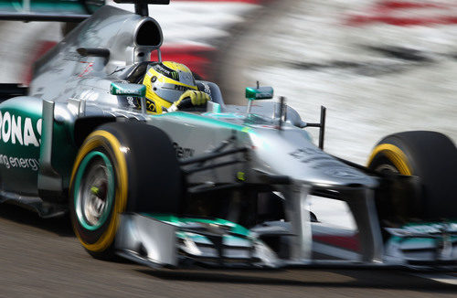 Nico Rosberg vuela en la clasificación del GP de China 2013