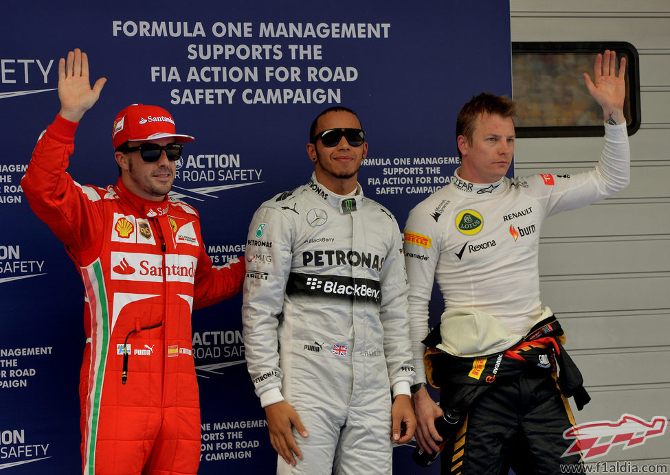 Alonso, Räikkönen y Hamilton, los hombres más rápidos en China