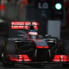 Jenson Button tuvo ritmo en Shanghái