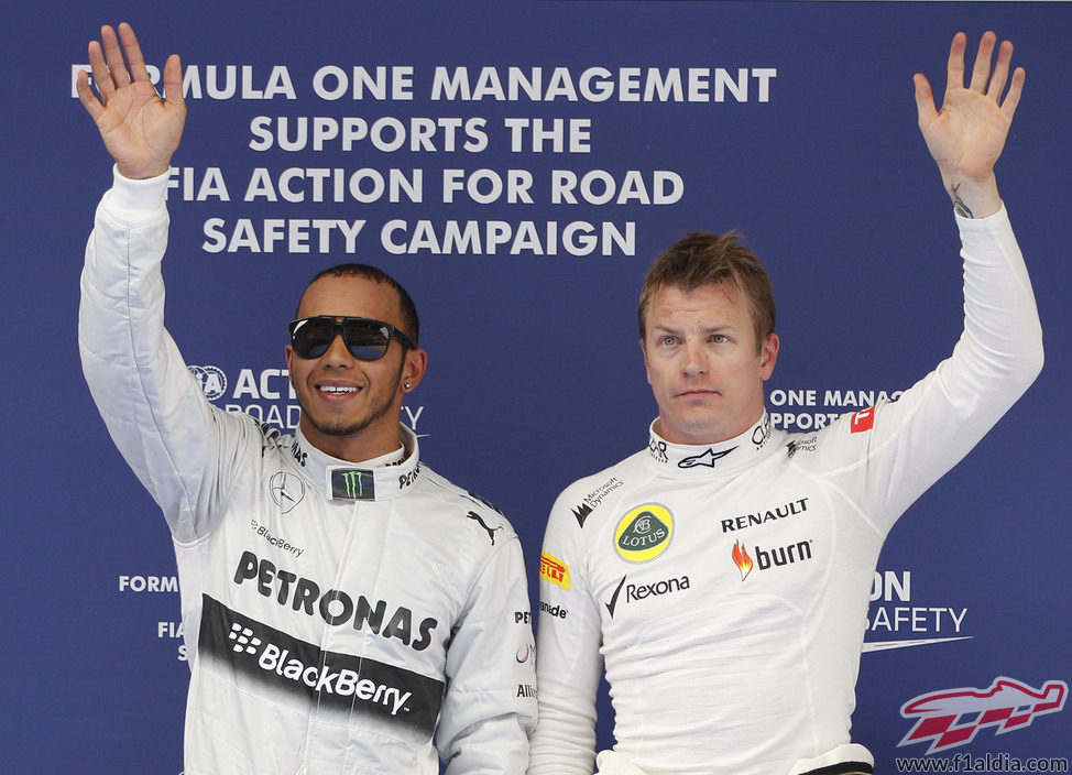 Lewis Hamilton y Kimi Räikkonen