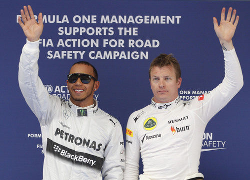 Lewis Hamilton y Kimi Räikkonen