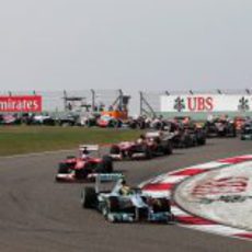 Salida del Gran Premio de China 2013