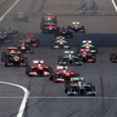 Primeros metros del Gran Premio de China 2013