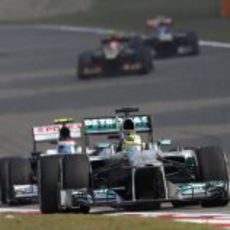 Nico Rosberg tuvo que abandonar en el GP de China 2013