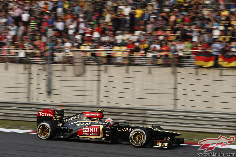 Romain Grosjean perdió rendimiento en China