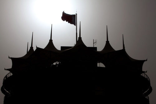 La torre del circuito de Sakhir