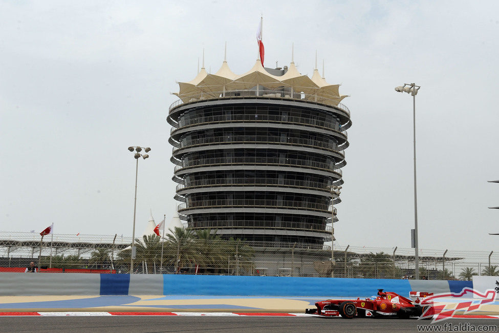 Fernando Alonso, en el Gran Premio de Baréin 2013