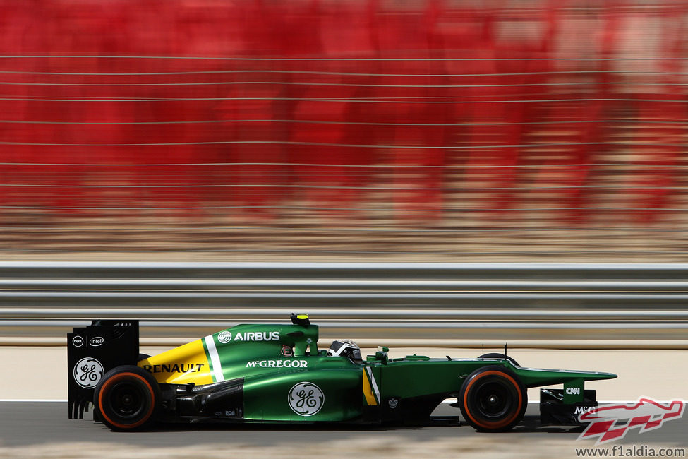 Giedo van der Garde a toda velocidad con su CT03