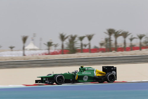 Giedo van der Garde a toda velocidad con su CT03