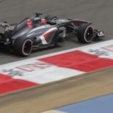 Nico Hülkenberg a toda velocidad en el GP de Baréin 2013