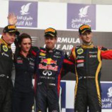 Podio del Gran Premio de Baréin 2013