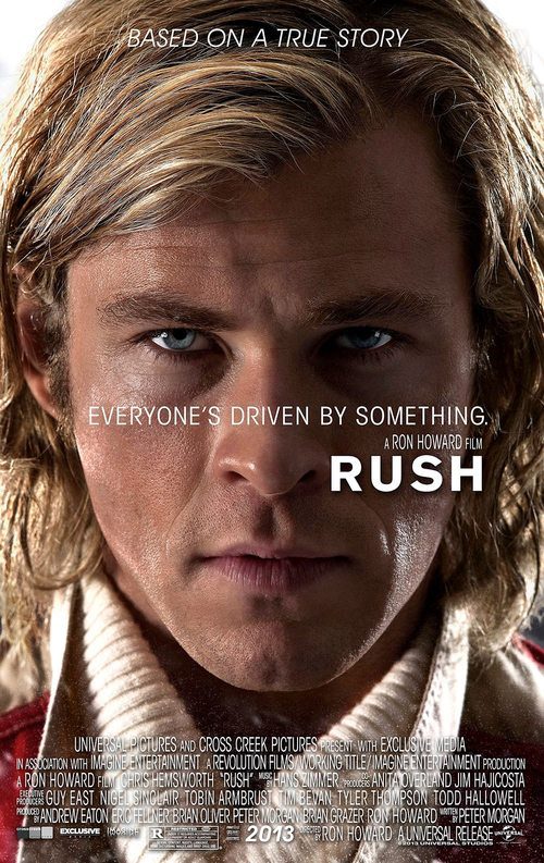 James Hunt en un cartel oficial de Rush