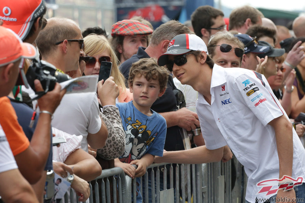 Una foto con Esteban Gutiérrez