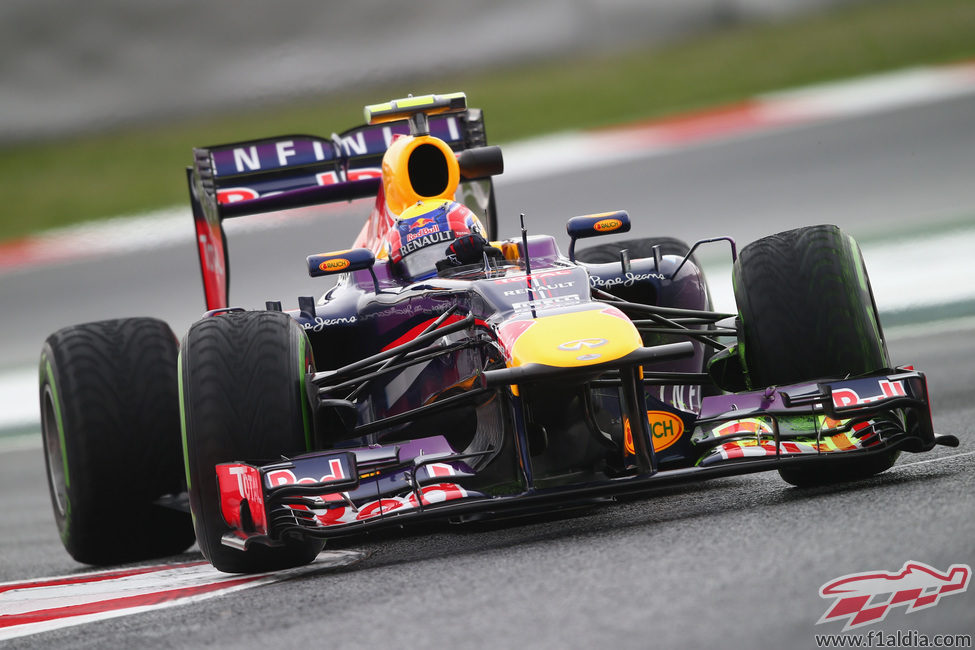 Mark Webber exprime su Red Bull antes del fuego real