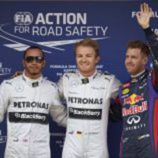 Hamilton, Rosberg y Vettel, los más rápidos en Montmeló