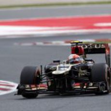 Romain Grosjean completa los Libres 3 del GP de España 2013