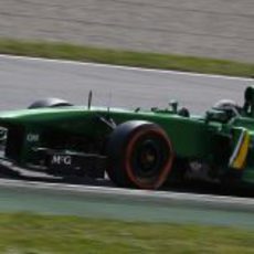 Giedo van der Garde superó a su compañero en Montmeló