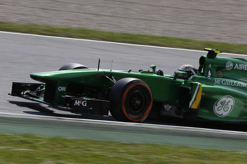 Giedo van der Garde superó a su compañero en Montmeló