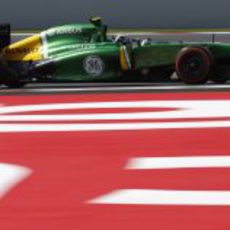 Giedo van der Garde rueda en el Circuit de Catalunya