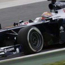 Pastor Maldonado cayó en la Q1 de Barcelona