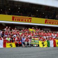 Ferrari celebra las posiciones de podio en Barcelona