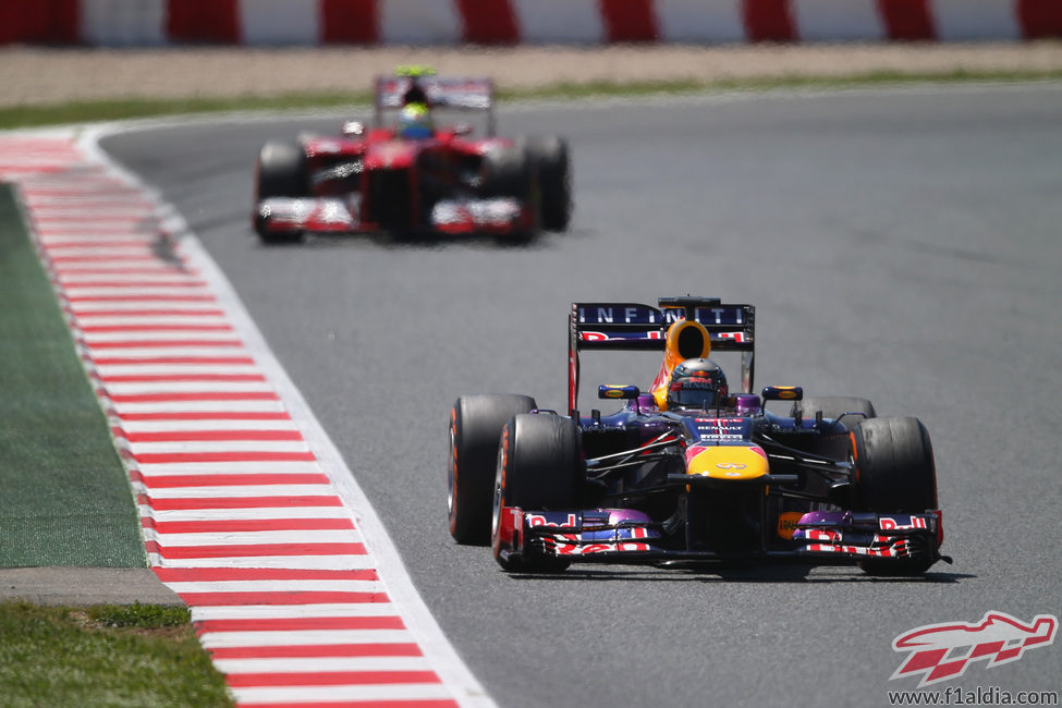 Sebastian Vettel finalizó cuarto el GP de España 2013