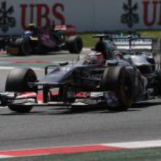 Nico Hülkenberg tuvo un pequeño incidente en boxes