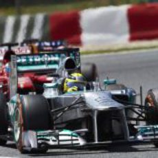 Nico Rosberg trata de mantener la pole en Barcelona