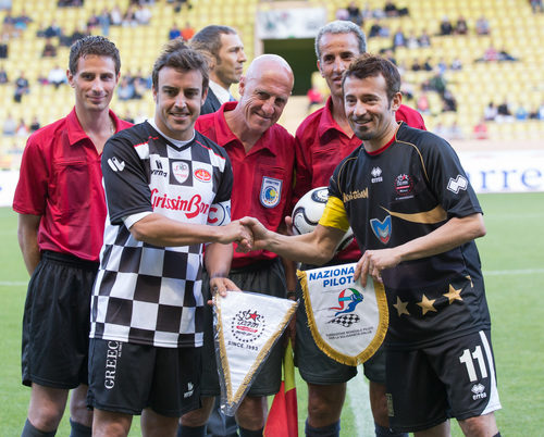 Fernando Alonso y Max Biaggi, los capitanes