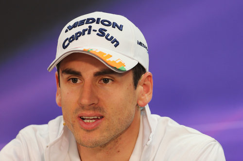 Adrian Sutil asistió a la rueda de prensa de la FIA