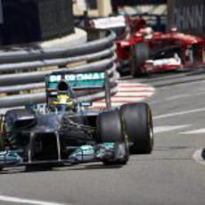 Nico Rosberg estuvo al frente de los Libres 1 y 2 de Mónaco