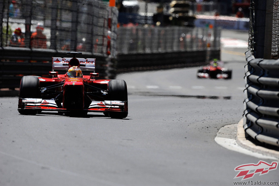Fernando Alonso fue competitivo en los primeros entrenamientos de Mónaco