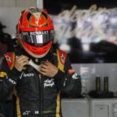 Casco de Kimi Räikkönen para el Gran Premio de Mónaco 2013