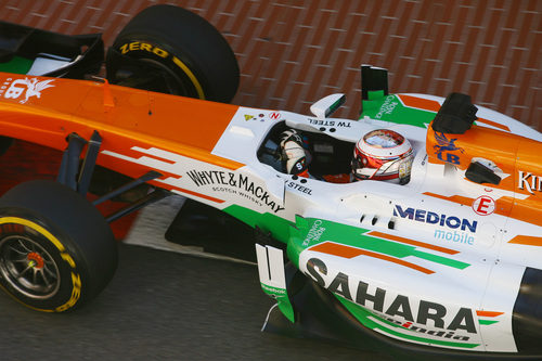 Paul di Resta en los entrenamientos libres