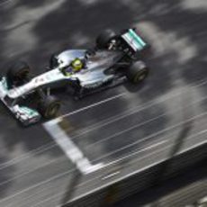 Nico Rosberg en los Libres 3 del GP de Mónaco 2013