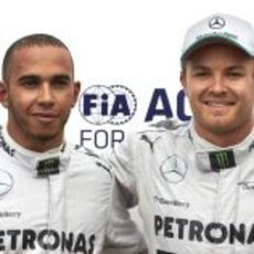 Nico Rosberg y Lewis Hamilton, al frente de la clasificación